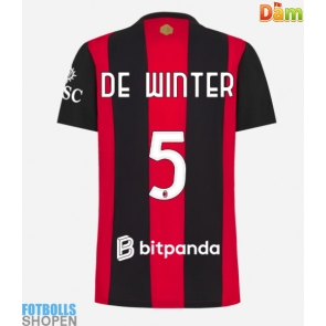 Billiga AC Milan Koni De Winter #5 Hemmatröja Dam 2026-27 Kortärmad